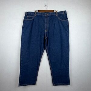 WearGuard Jeans Mens 48x30 Blue Dark Wash Denim Workwear Rugged Straight Leg